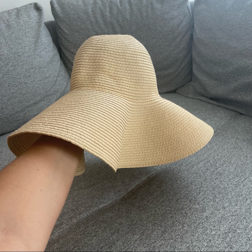 BIG HAT OVERSIZE SUN SUMMER TAN BEIGE